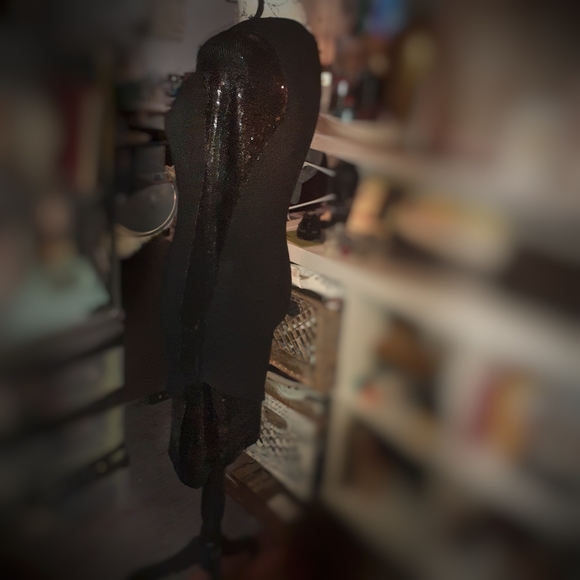 Nicole Miller Black Sequins Dress - Picture 2 of 8